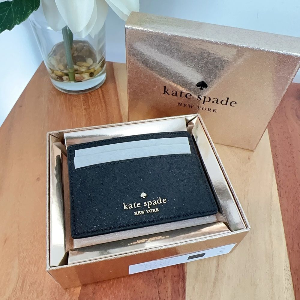 NWT Kate Spade Glimmer Small Slim Card Holder - Picture 3 of 8